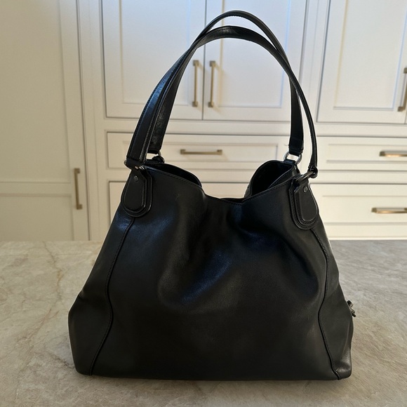 Coach Edie Studded Leather Shoulder Bag - Picture 5 of 12